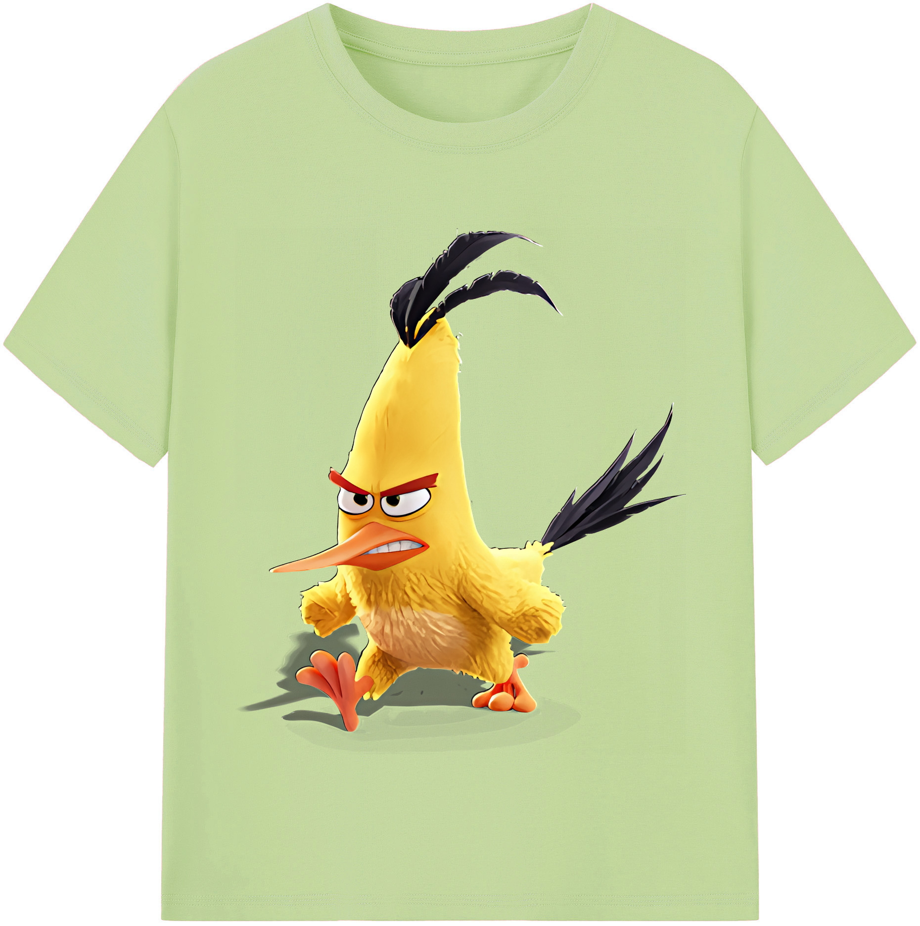 （画像用） Angry Birds アングリーバード 綿100％半袖Tシャツ（フロントプリント）